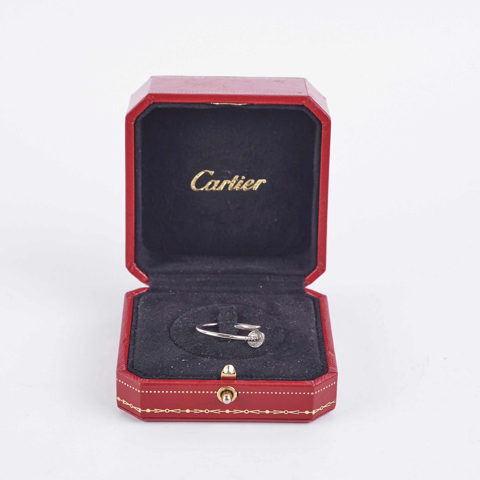 Cartier Juste Un Clou 18K White Gold Small Model Ring Size 58 - Luxury Jewelry for Women, Perfect for Weddings, Anniversaries & Special Occasions