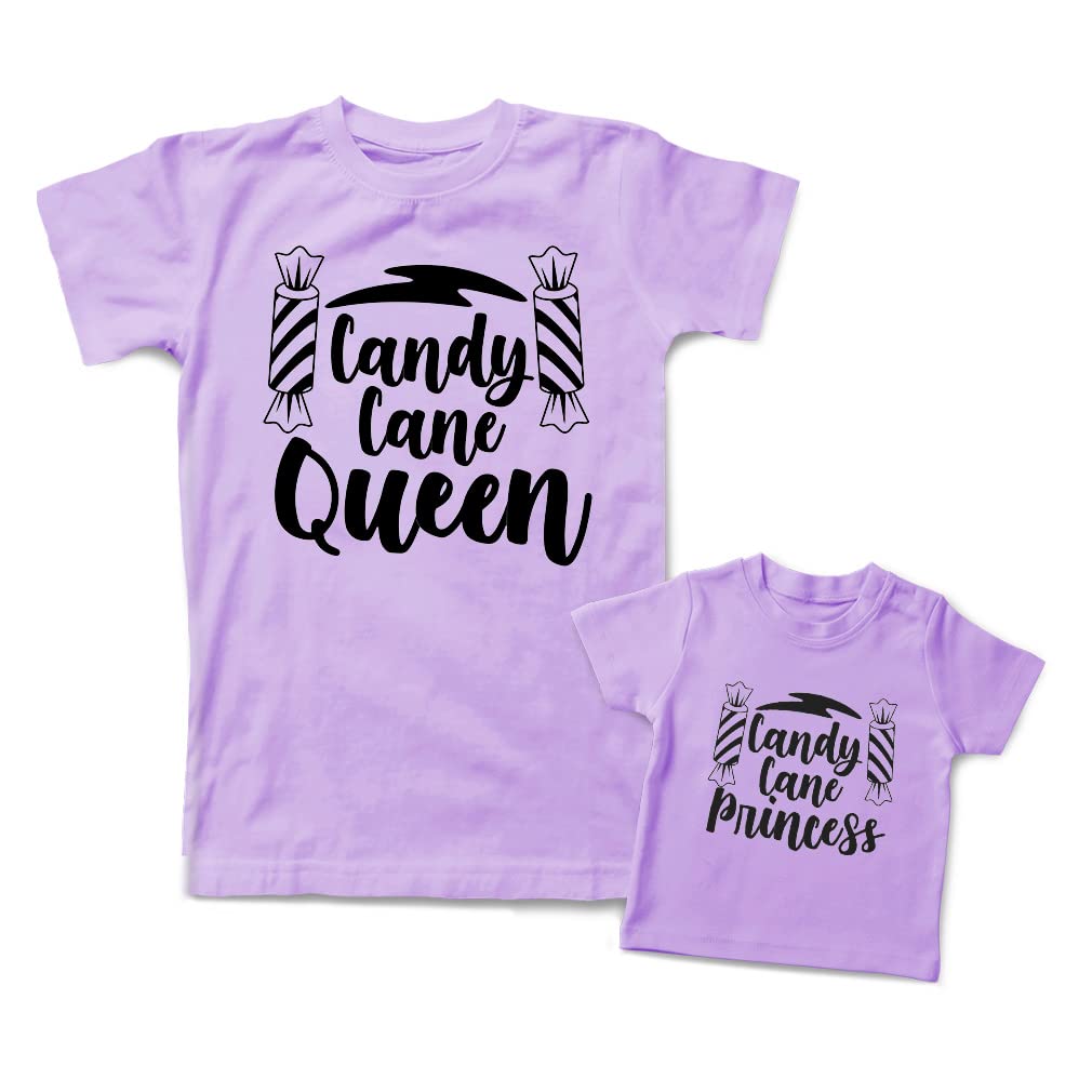 Mommy and Me Matching Outfits for Mother's Day - Candy Lane Princess Queen Cotton Dresses for Women & Girls - Perfect for Family Photos, Parties & Special Occasions