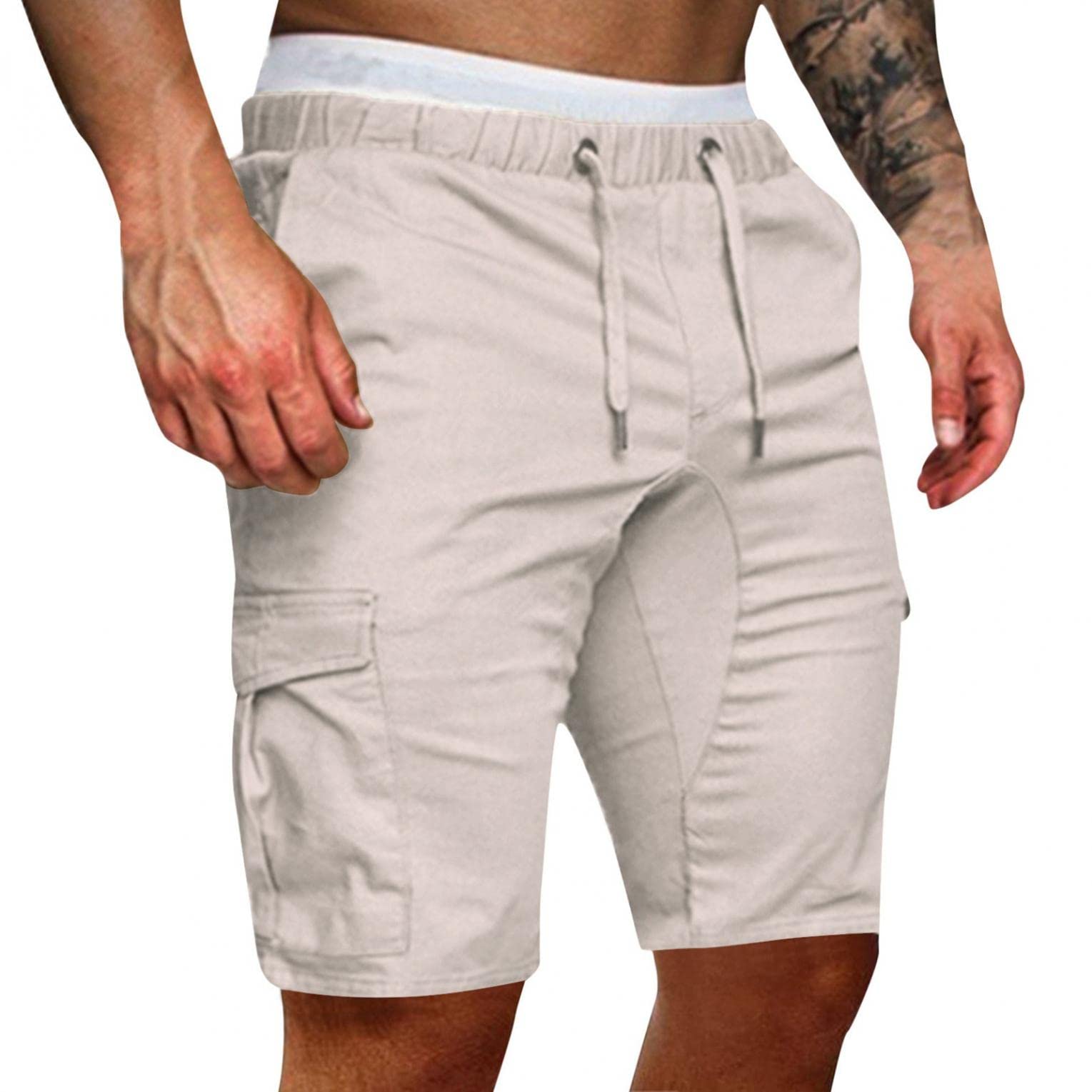 Men's Stretch Casual Shorts - Quick-Dry Fishing & Running Shorts with Tactical Pockets | Perfect for Outdoor Activities, Hiking, and Gym Workouts