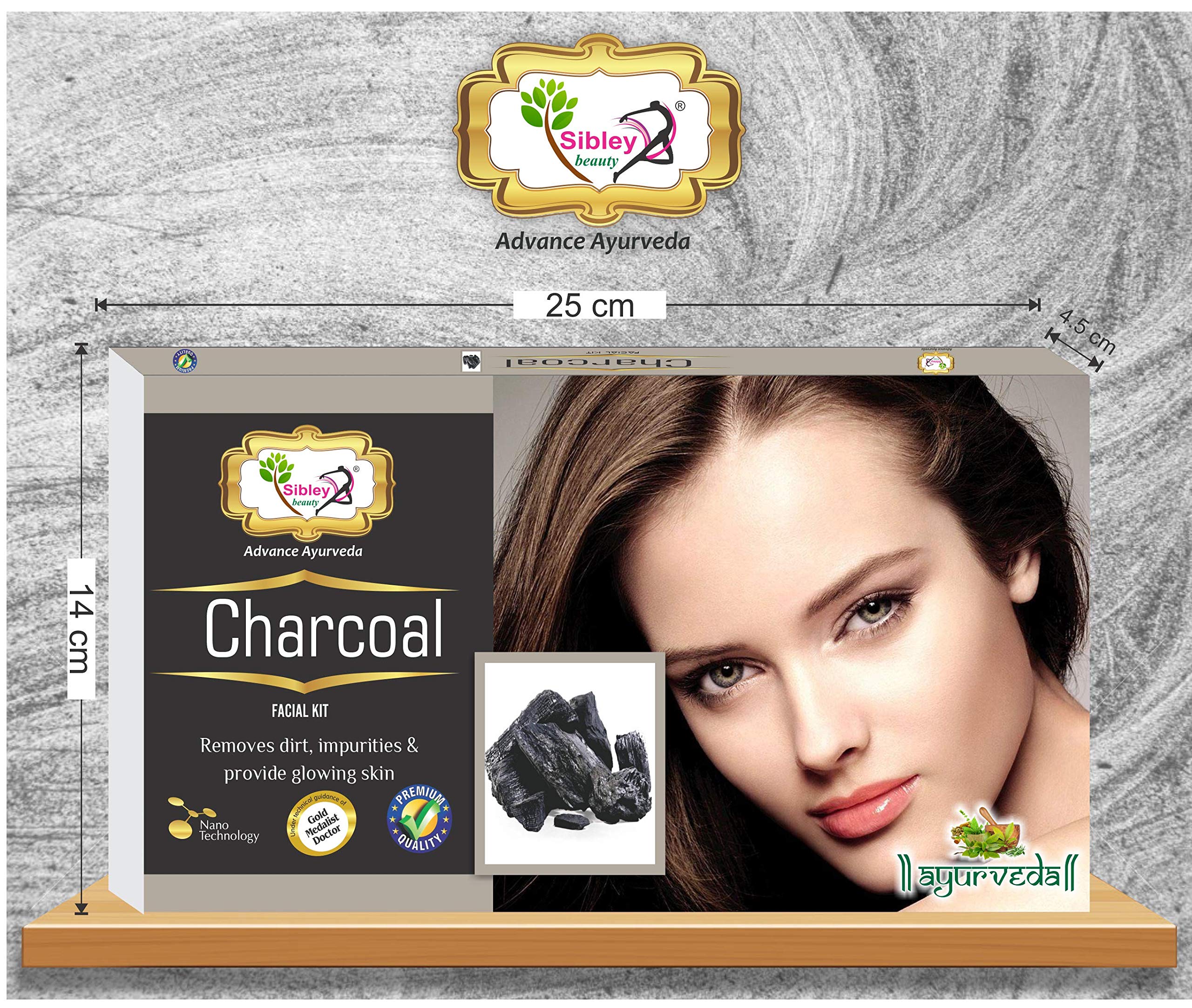 Sibley Beauty Activated Bamboo Charcoal Facial Kit (155g + 10ml Serum) 6-Pack - Detox & Glow Skincare Set for All Skin Types | Anti-Pollution, Deep Cleansing | Perfect for Daily Use, Travel & Gifts