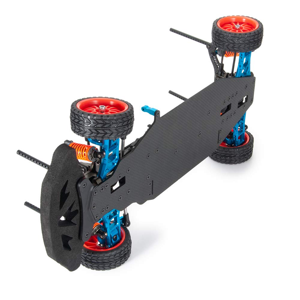 High-Performance Alloy Carbon Frame Body for 1/10 Scale RC Drift Racing Cars with Shaft Drive System - Perfect for Competitive Drifting and Touring Car Racing