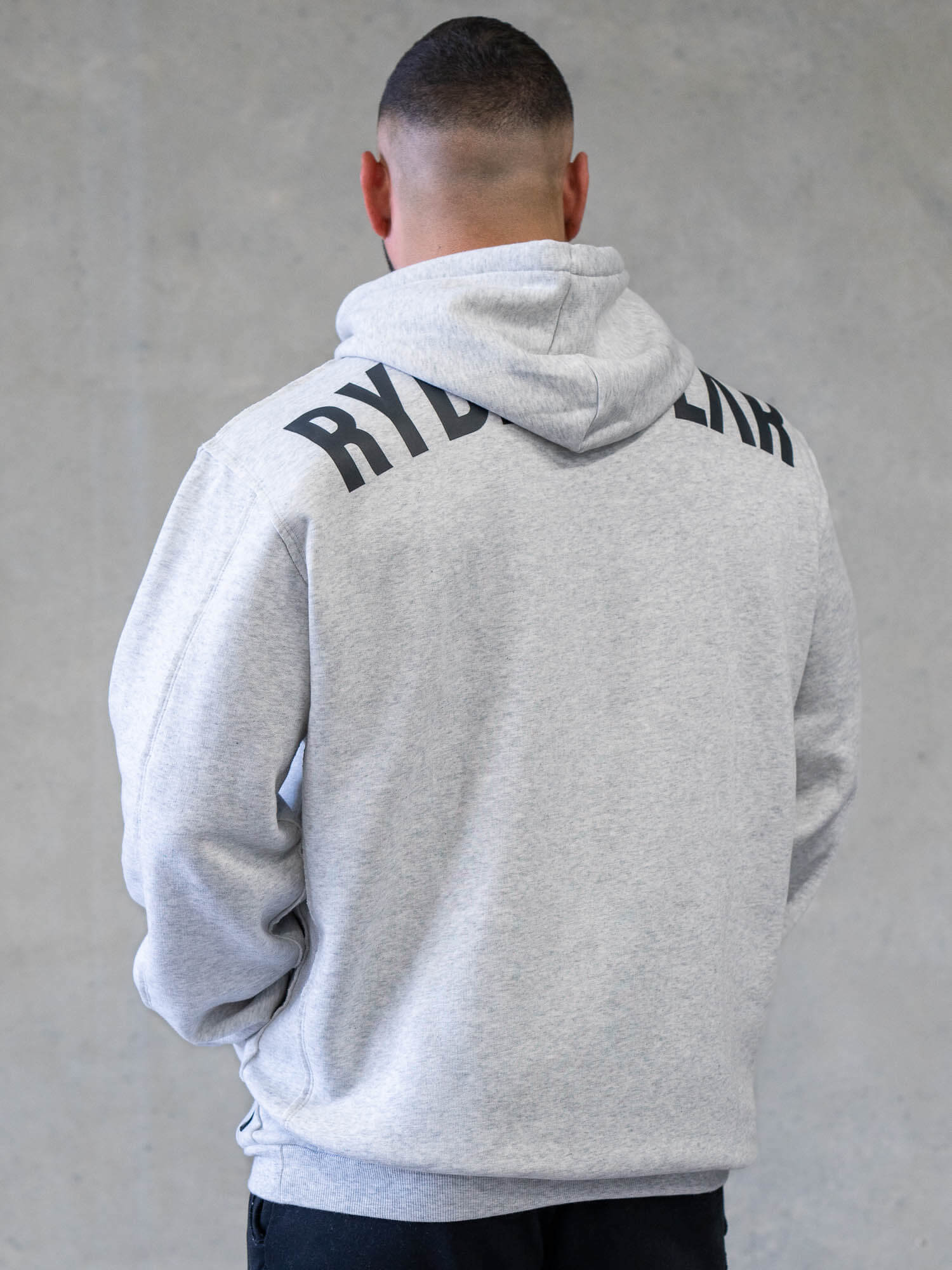 Force Pullover Hoodie - Chalk Grey Marl | Comfortable & Stylish Men's Sweatshirt for Casual Wear & Outdoor Activities