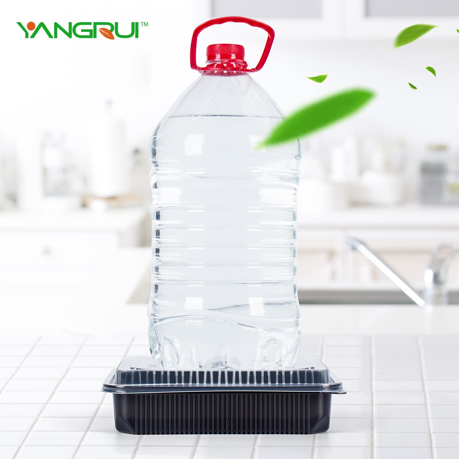 Eco-Friendly 48oz BPA-Free Reusable Takeout Containers - 40 Pack (40 Trays + 40 Lids) | Microwave & Dishwasher Safe | Perfect for Meal Prep, Leftovers & Food Storage | Commercial & Home Use