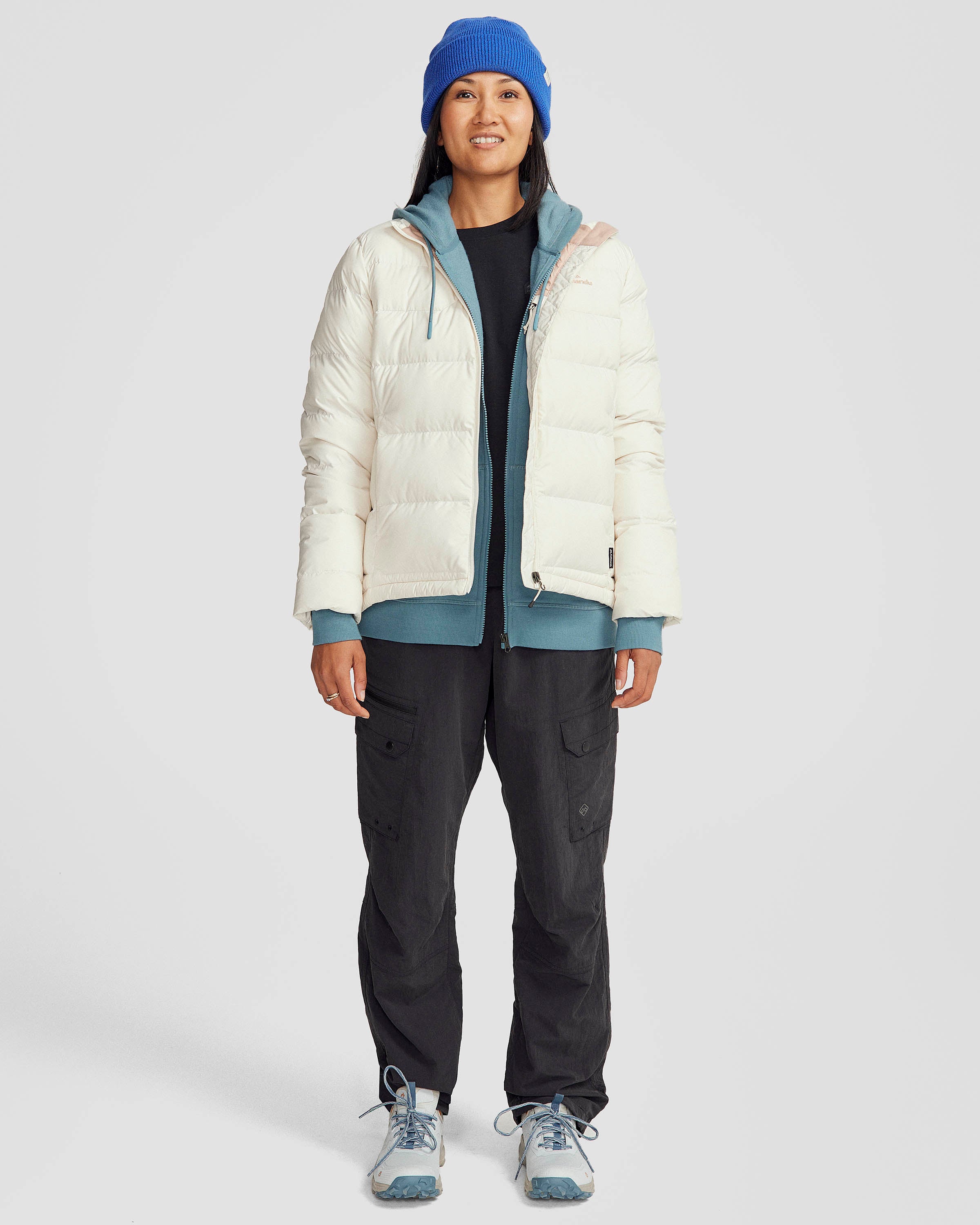 Women's Epiq Down Jacket - Natural/Mineral Color Waterproof Winter Coat for Outdoor Activities & Cold Weather