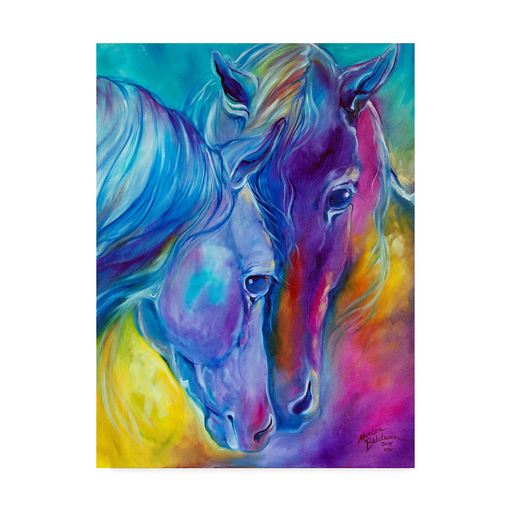 Trademark Fine Art Marcia Baldwin Multicolor Canvas Painting - Perfect for Living Room, Bedroom & Office Wall Decor