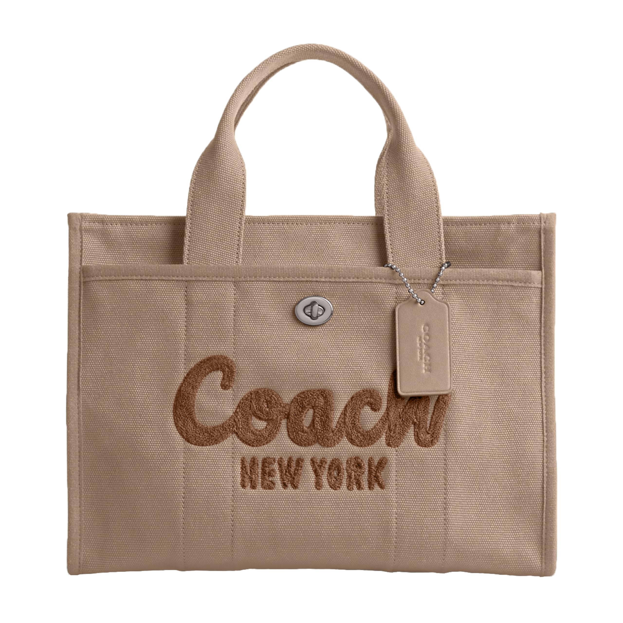 Coach Women's Cargo Tote Bag - Stylish & Spacious Leather Handbag for Work, Travel & Everyday Use | Perfect for Office, Commuting & Weekend Outings