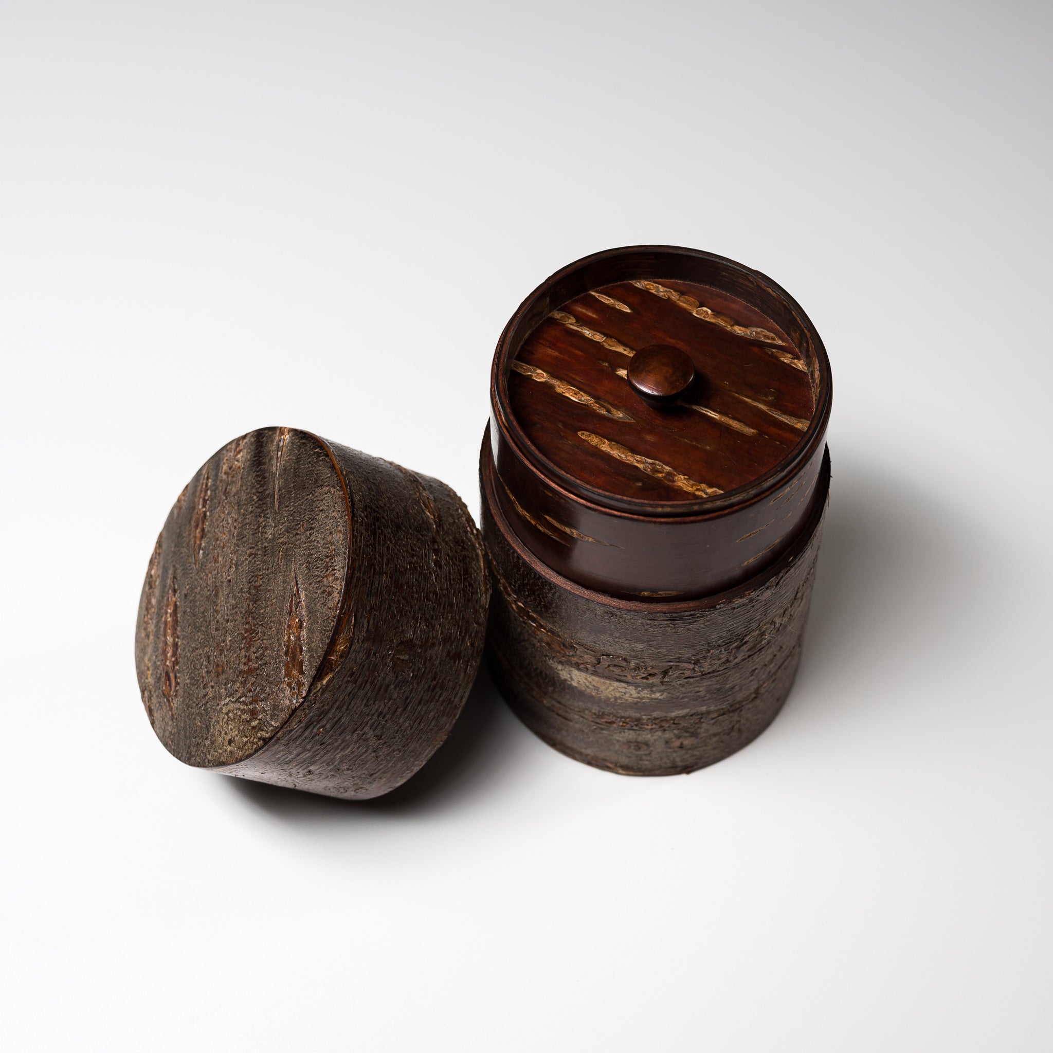 Premium Tomioka Cherry Bark Tea Caddy - Sokawa Chirashi Large Size | Handcrafted Japanese Birchwood Tea Storage Box | Perfect for Matcha, Loose Leaf Tea & Coffee Pods Organization