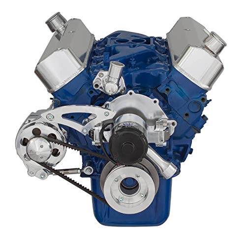 High-Performance V-Belt Kit for Small Block Ford 289 & 302 Engines - Compatible with Electric Water Pump & Alternator Only - 4 Bolt Crank - Perfect for Classic Car Restoration & Performance Upgrades