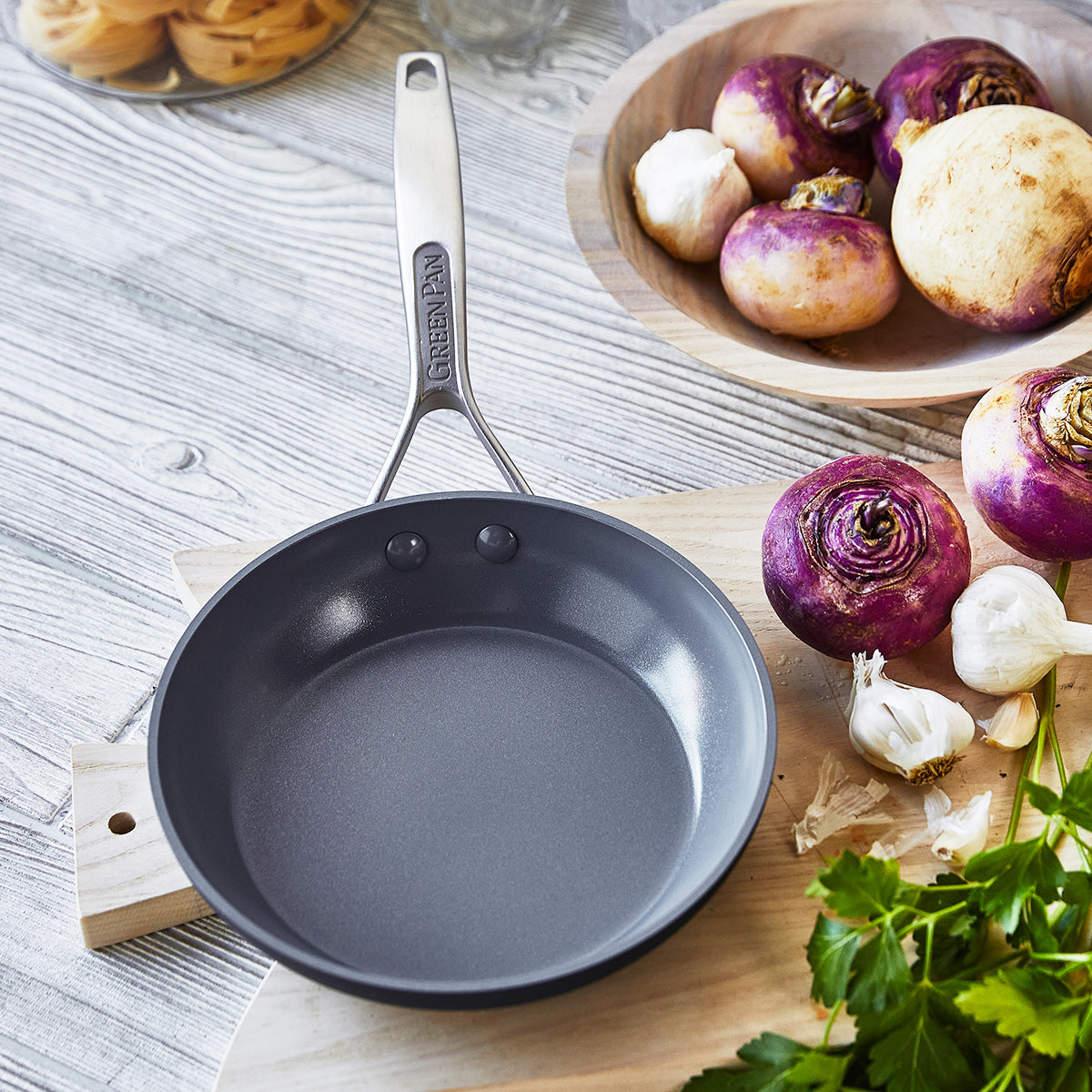 Paris Pro Ceramic Nonstick 8-Inch Frying Pan - Healthy Cooking Skillet for Eggs, Pancakes & Stir Fry | Oven & Dishwasher Safe Non-Toxic Cookware
