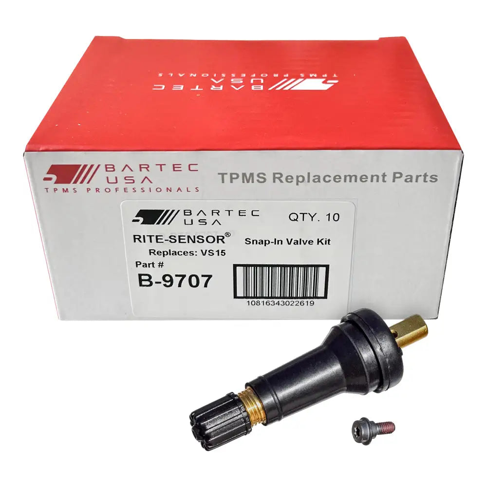 Bartec B 9707 TPMS Snap-in Valve Service Kit (VS 15) - Complete Tire Pressure Monitoring System Repair Kit for Cars & Trucks - Perfect for Auto Shops & DIY Tire Maintenance