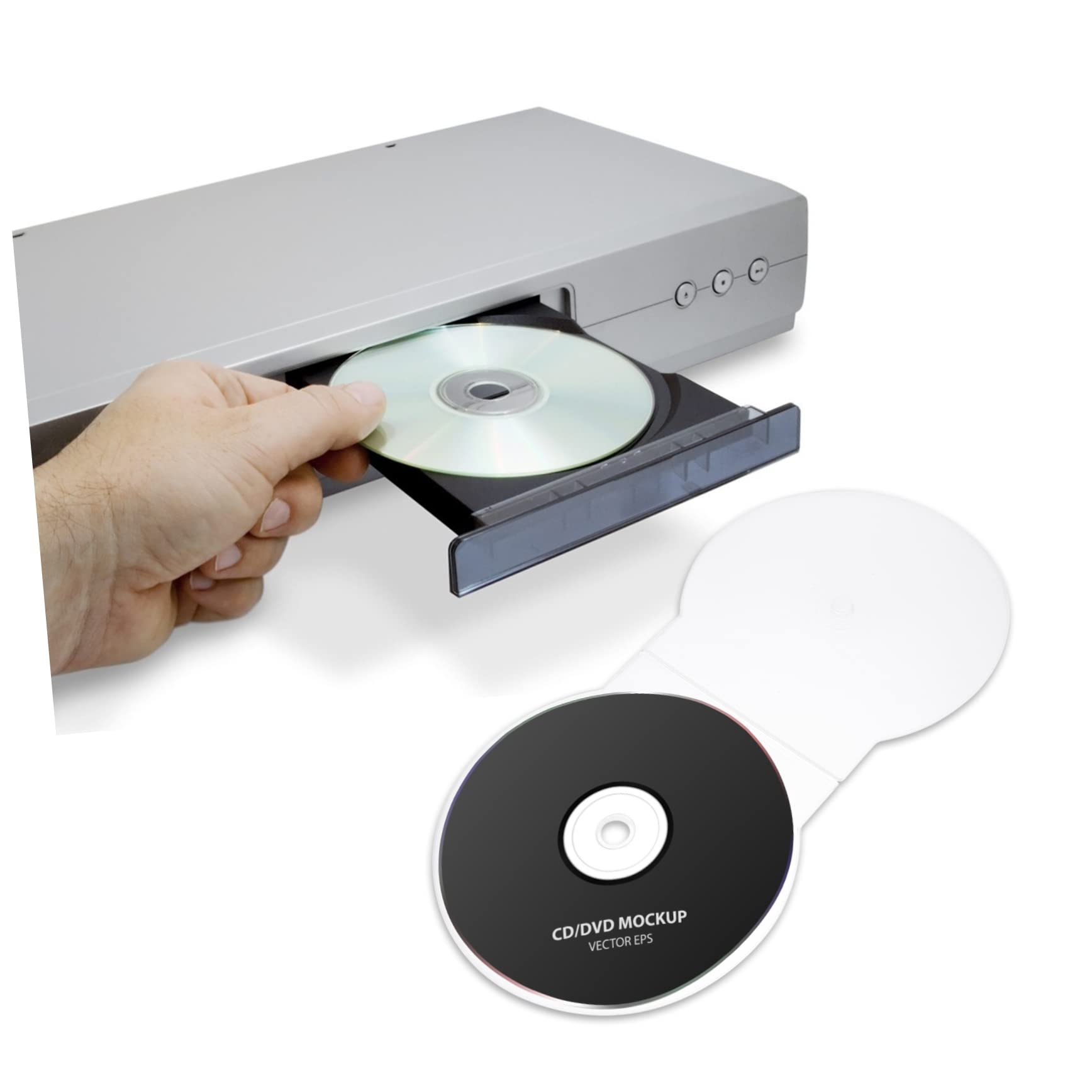 BESTonZON 40-Pack White CD Jewel Cases - Durable Plastic CD Storage Containers for Music, Movies, and Data Discs - Perfect for Home, Office, and Studio Organization