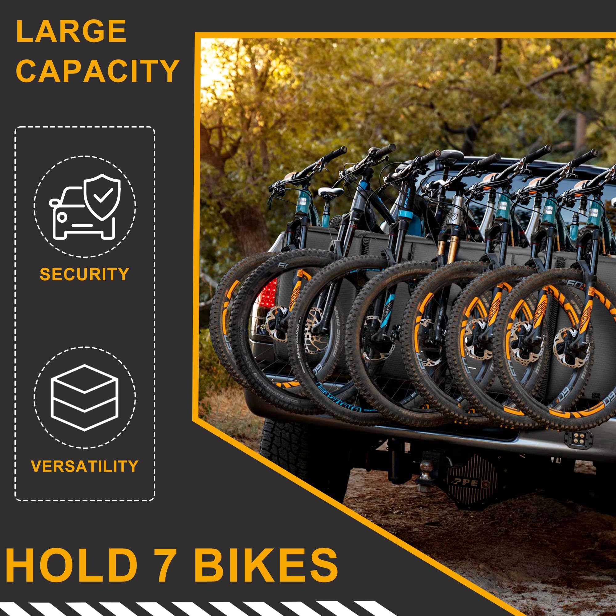 Himal Outdoors Mountain Bike Tailgate Pad - Durable Truck Bed Protector with Tool Pockets for Bike Transport | Perfect for Pickup Trucks & Outdoor Adventures