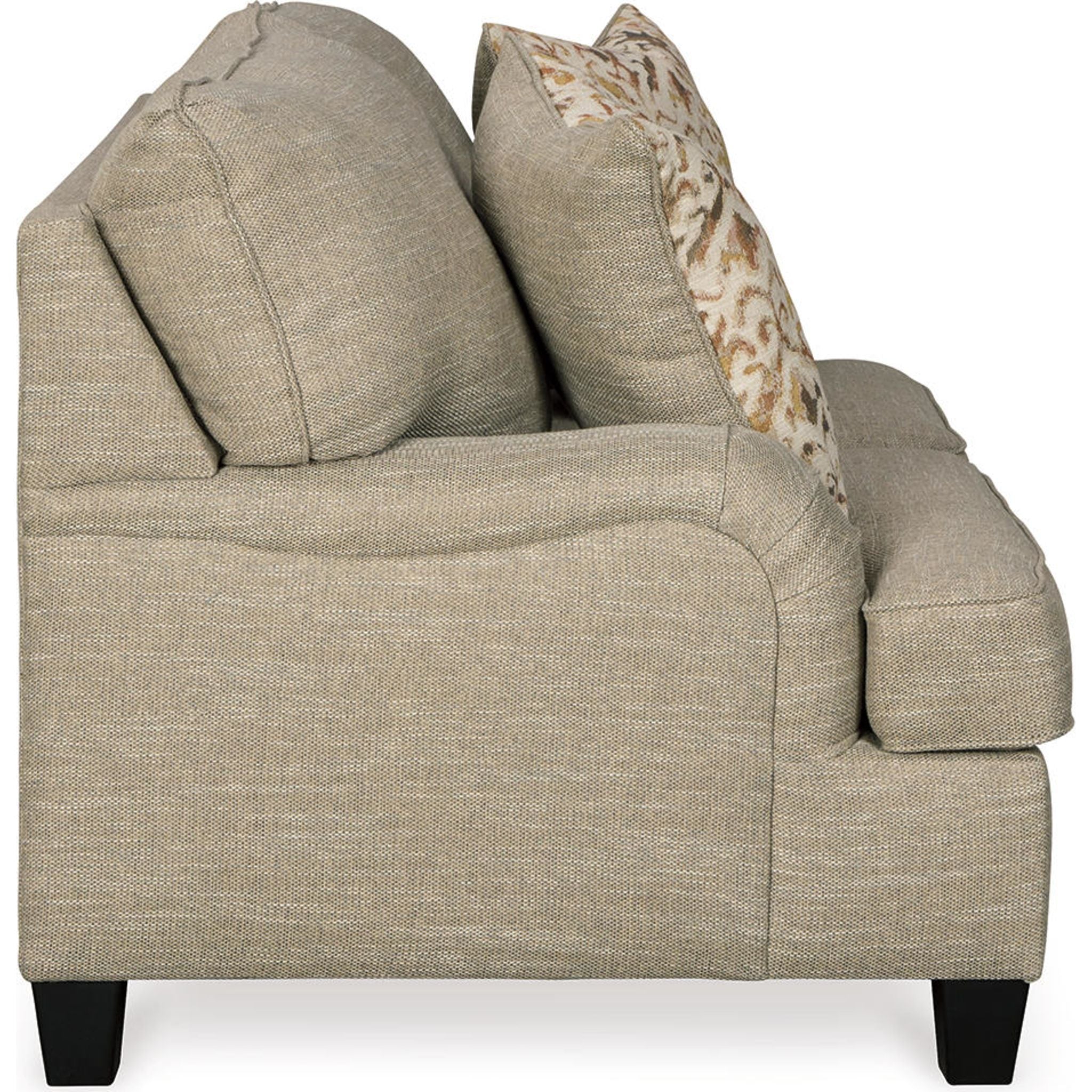 Almanza Loveseat in Wheat - Comfortable Two-Seater Sofa for Living Room, Lounge, or Office - Perfect for Small Spaces and Cozy Gatherings
