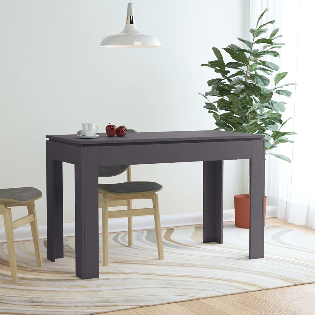 Modern Gray Height-Adjustable Dining Table - 47.2