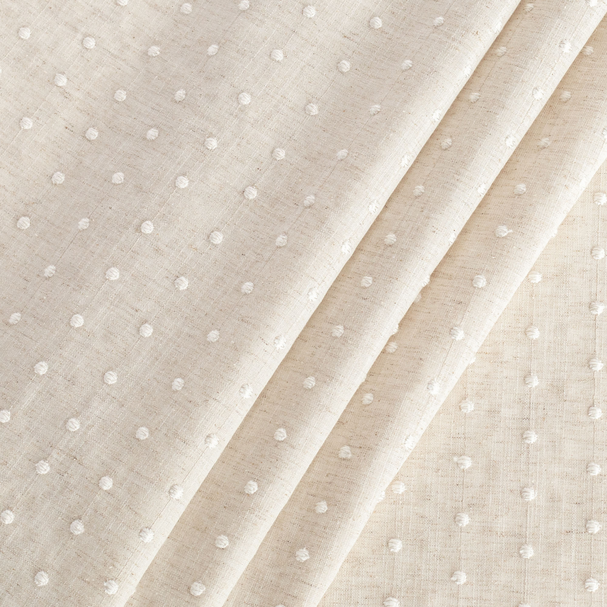 Premium Constance Swiss Dot Fabric in Vanilla - Perfect for Dresses, Blouses, and DIY Sewing Projects