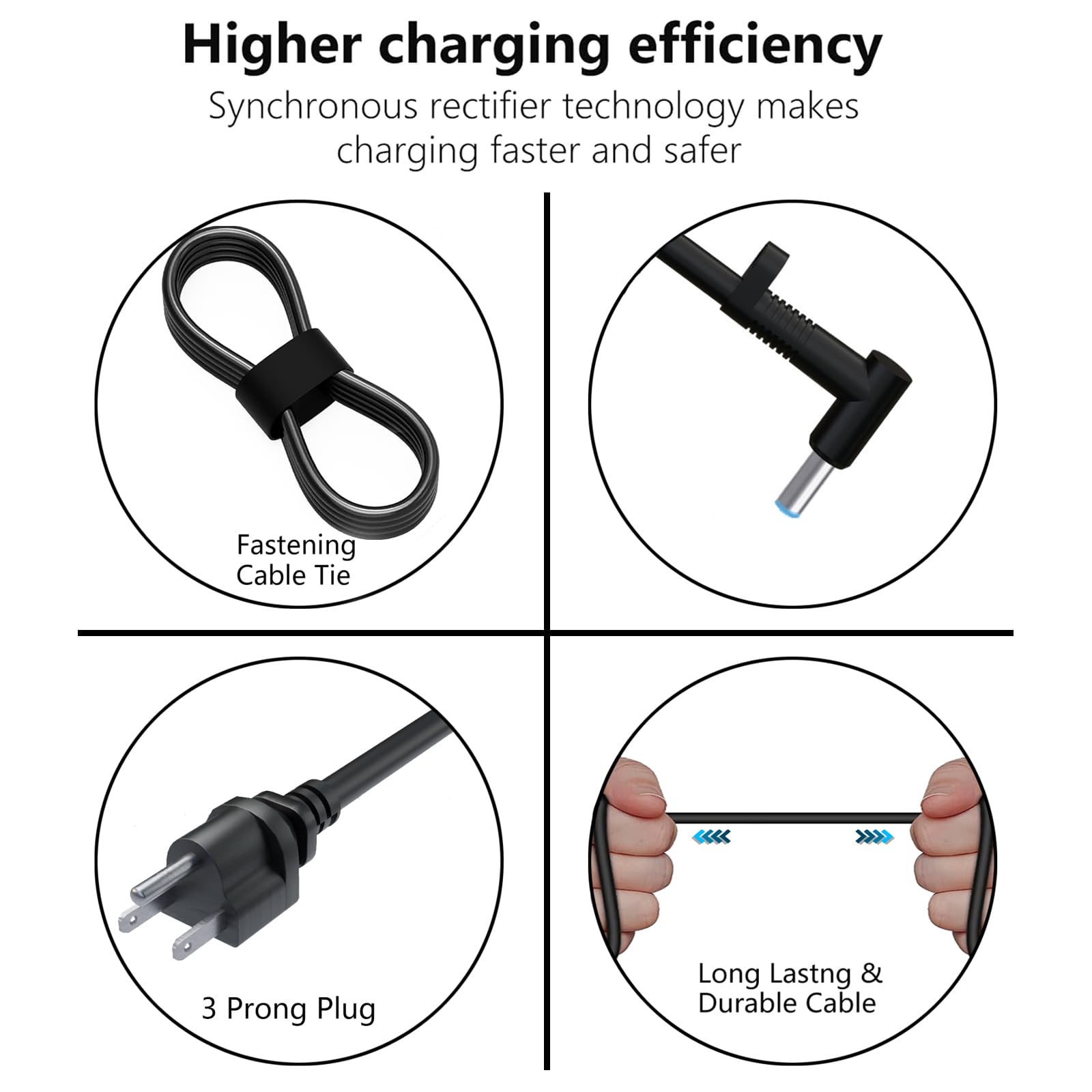 200W AC Power Adapter Charger for HP OMEN 15/16/17, Pavilion G5-G8, ZBook 17 G3-G5 Series - Compatible with L73385-001 ADP-200HB B - Perfect for Gaming, Work & Travel Use