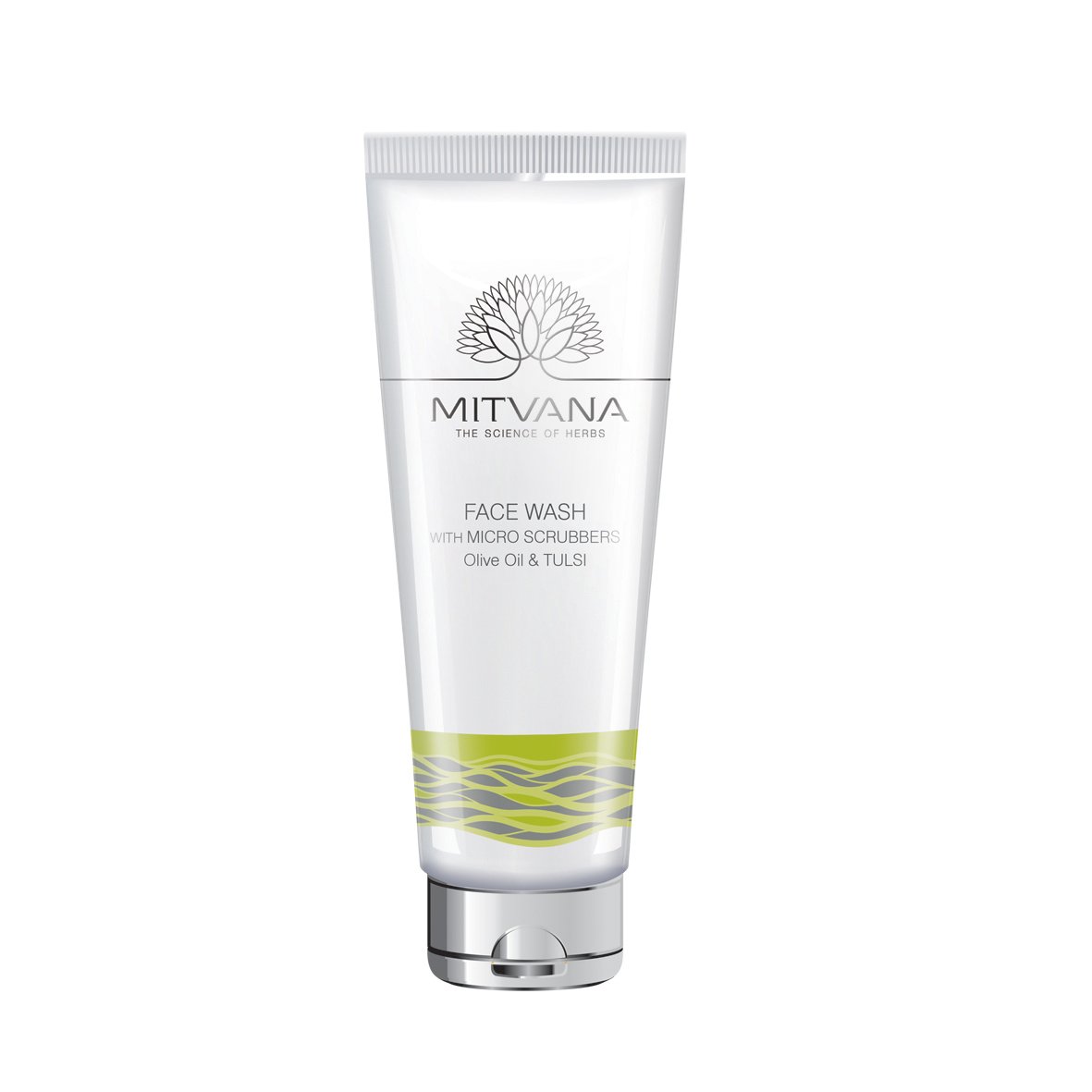 MITVANA Olive Oil & Tulsi Face Wash with Microscrubbers - 100ml Deep Cleansing Exfoliator for Glowing Skin | Perfect for Daily Skincare Routine & Acne-Prone Skin