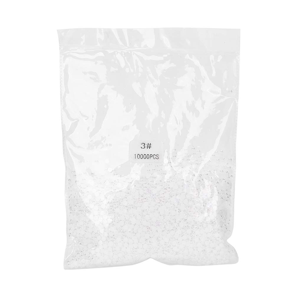 Ubersweet® Nail Art Beads & Fake Pearls - Shining Nail Decorations for Professionals & Beginners | Perfect for DIY Nail Art, Manicures, and Salon Use
