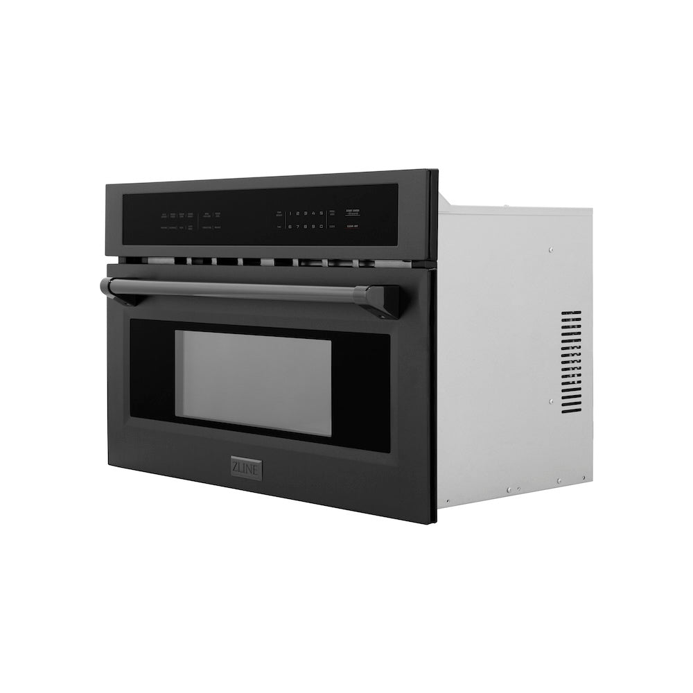 ZLINE 30 Inch Built-In Convection Microwave Oven - 1.6 cu ft Stainless Steel (MWO 30 BS) for Modern Kitchen & Small Space Cooking
