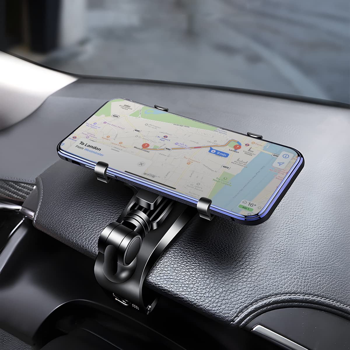 XINLIYA 360° Rotating Car Phone Mount - Universal Dashboard Phone Holder for 3-7 Inch Smartphones - ABS Material, 1400° Rotation - Perfect for GPS Navigation, Hands-Free Calls & Road Trips