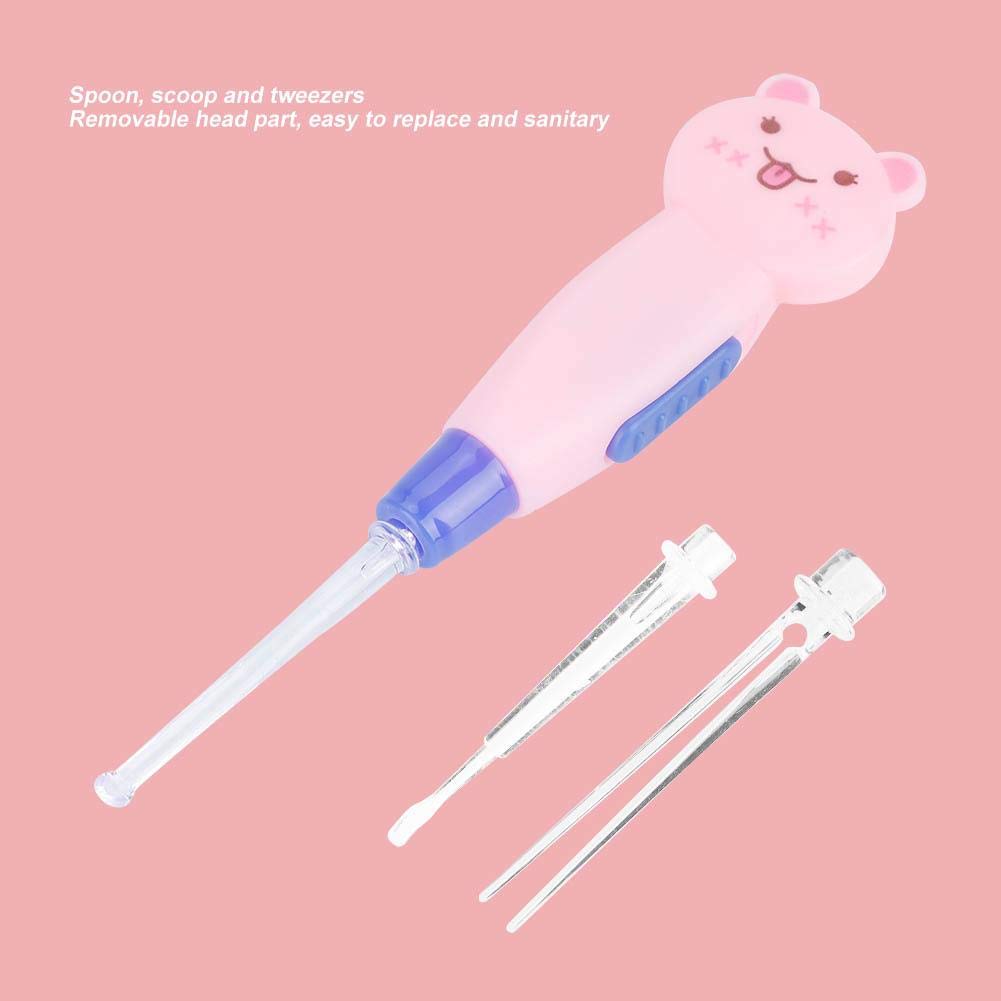 LED Ear Wax Removal Kit - Safe Ear Cleaner Tool with Scoop & Tweezers for Kids & Adults | Gentle Earwax Removal for Home Use & Pet Care (Cats)