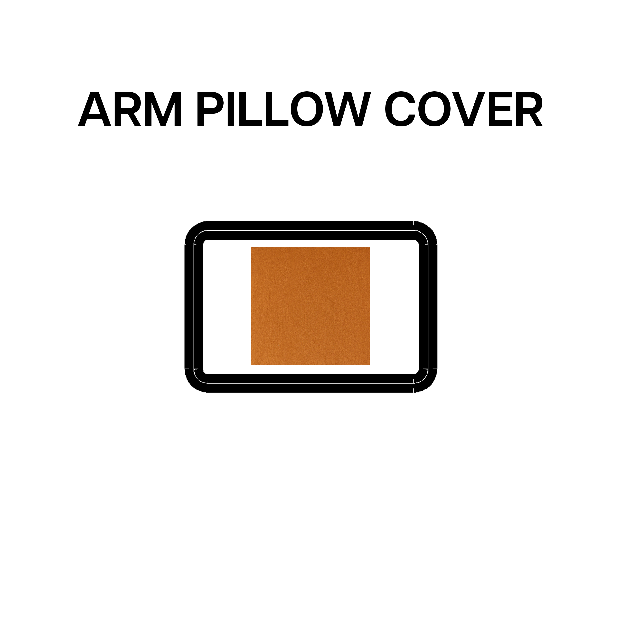 Soft and Comfortable Arm Pillow Cover - Cheddar BP 639 54 - Perfect for Sofa, Bed, and Office Relaxation