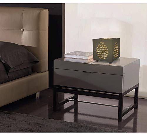 Swthlge Quran Speaker with Touch Control & Color Changing LED Light - Portable Quran Cube Speaker Lamp for Prayer, Meditation, Ramadan & Hajj Gift - Perfect for Home, Mosque, and Travel Use