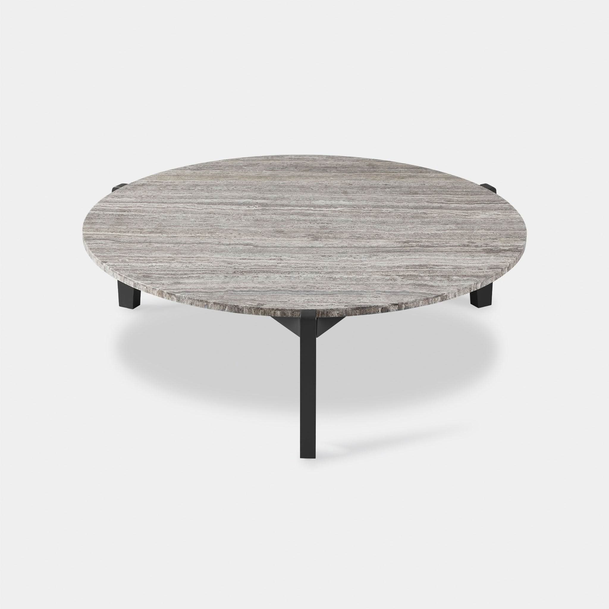 MLB Aluminum Round Coffee Table - Modern Living Room Center Table for Home Decor, Office & Lounge - Durable & Stylish Design for Small Spaces