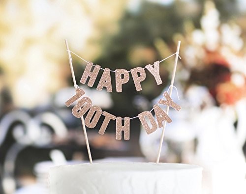 Personalized Happy 100th Day Cake Toppers - Baby 100th Day Cake Decorations - Custom Cake Topper for 100 Days Celebration - Perfect for Baby Showers, Milestone Parties & First Birthday Decor