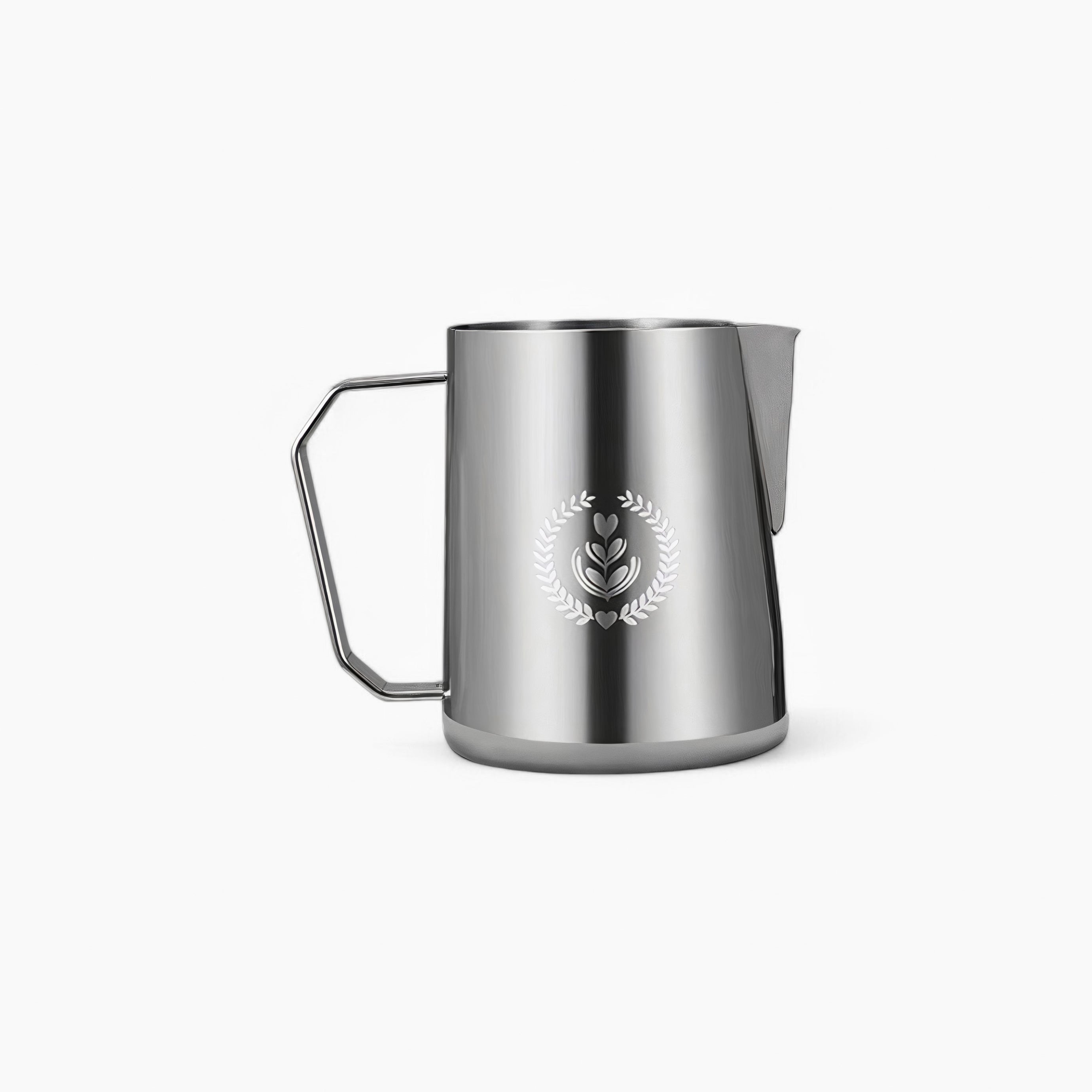 Premium Stainless Steel Latte Art Milk Pitcher - 12oz Barista Coffee Frothing Jug for Perfect Foam & Espresso Drinks - Ideal for Home & Cafe Use