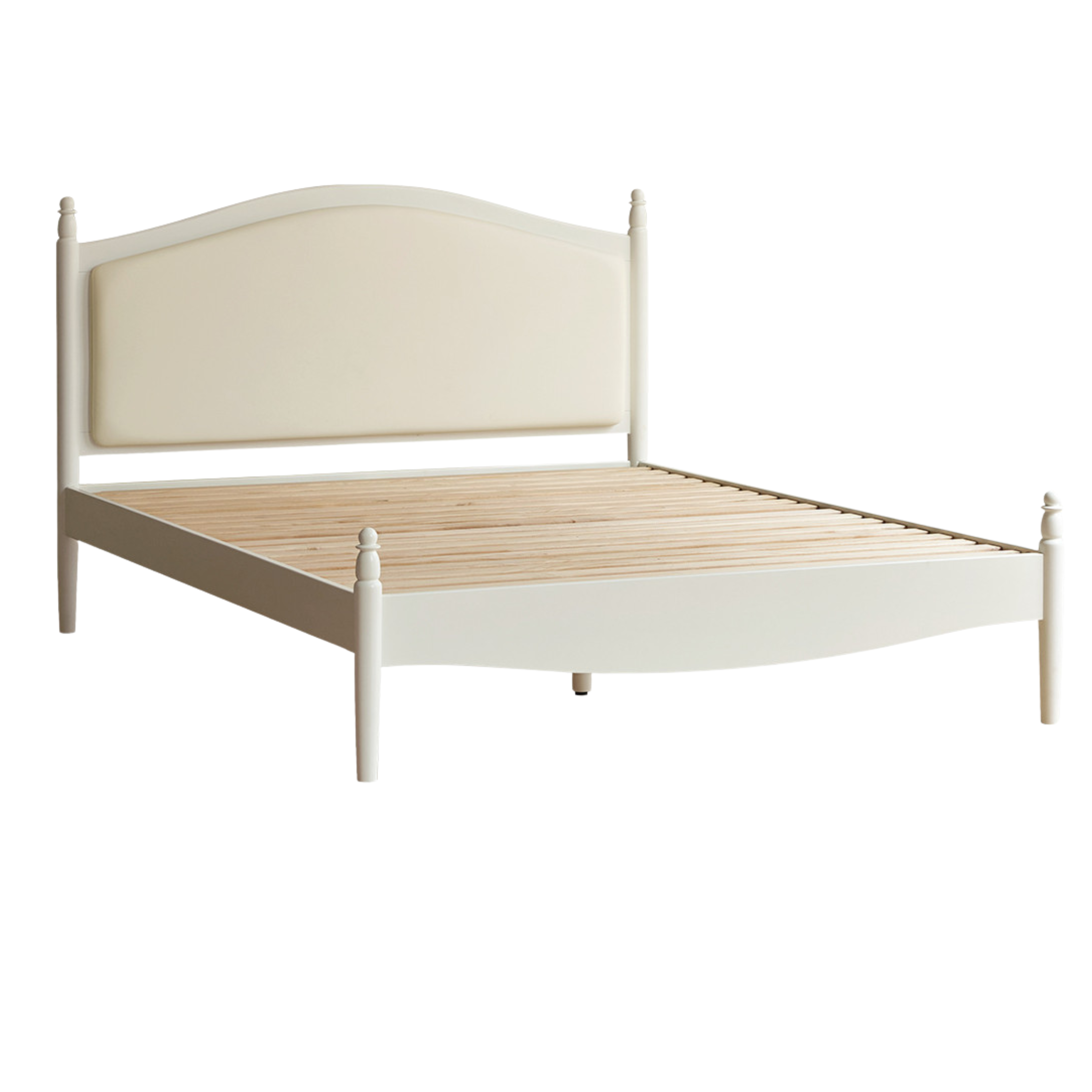Solid Wood Princess Bed - Beech & Oak Wooden Toddler Bed for Girls - Perfect for Kids' Bedrooms, Nursery, and Playroom Decor