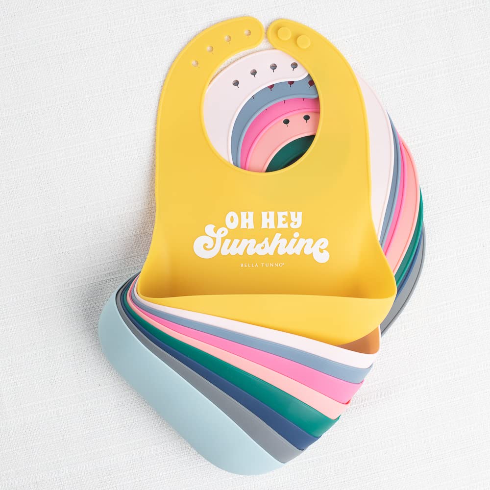Bella Tunno Wonder Bib – Waterproof Silicone Baby Bibs for Boys & Girls, BPA-Free & Non-Toxic, Easy Clean Toddler Feeding Bib for Messy Mealtime, Travel & Daycare Use