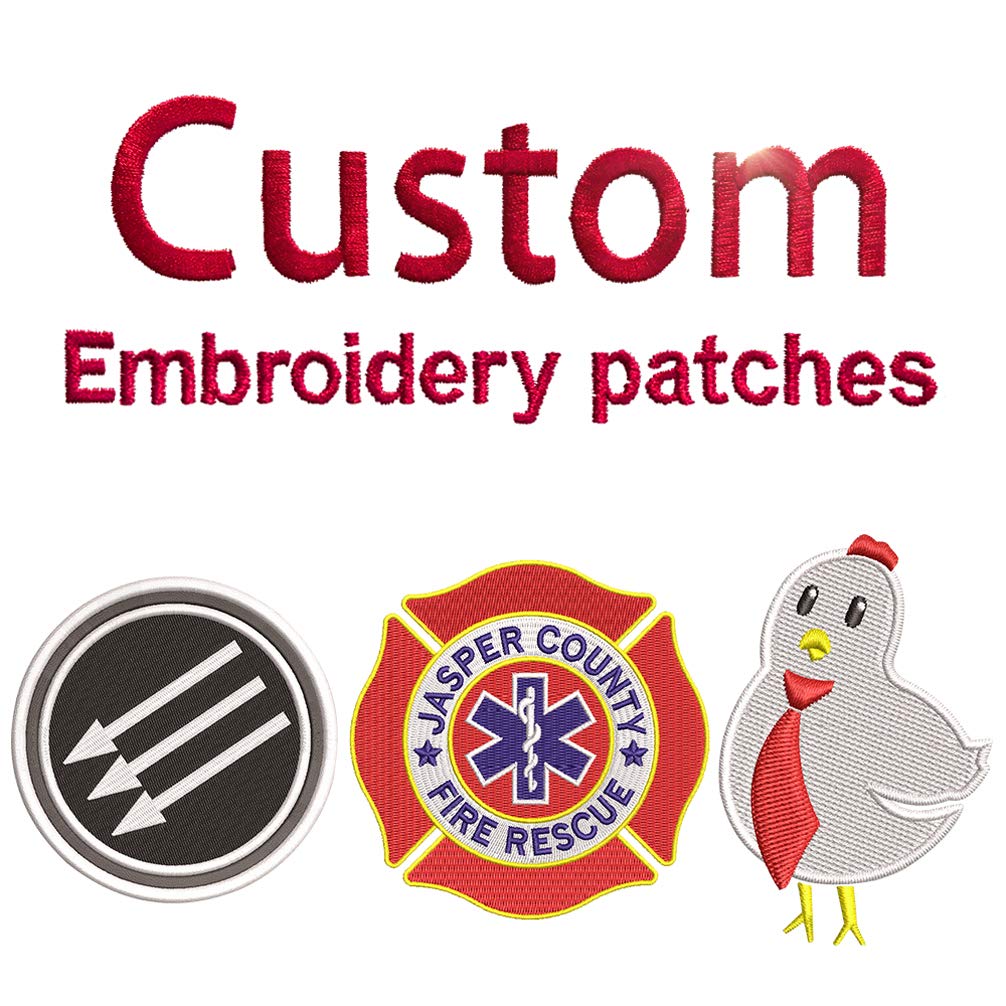 Custom Embroidered Patches for Hats, Bags & Clothes - Personalized Iron On/Sew On Military & Tactical Gear Patches - Perfect for Caps, Backpacks, Uniforms & DIY Fashion Projects