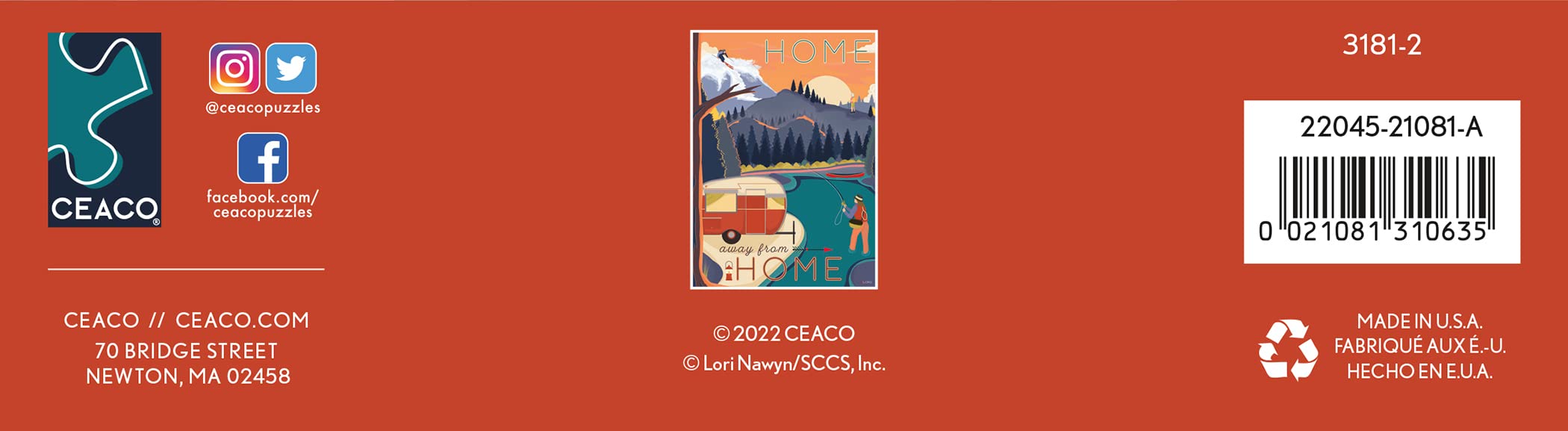 Ceaco Let's Explore Home Away from Home 1000 Piece Jigsaw Puzzle - Perfect for Family Game Night & Relaxation