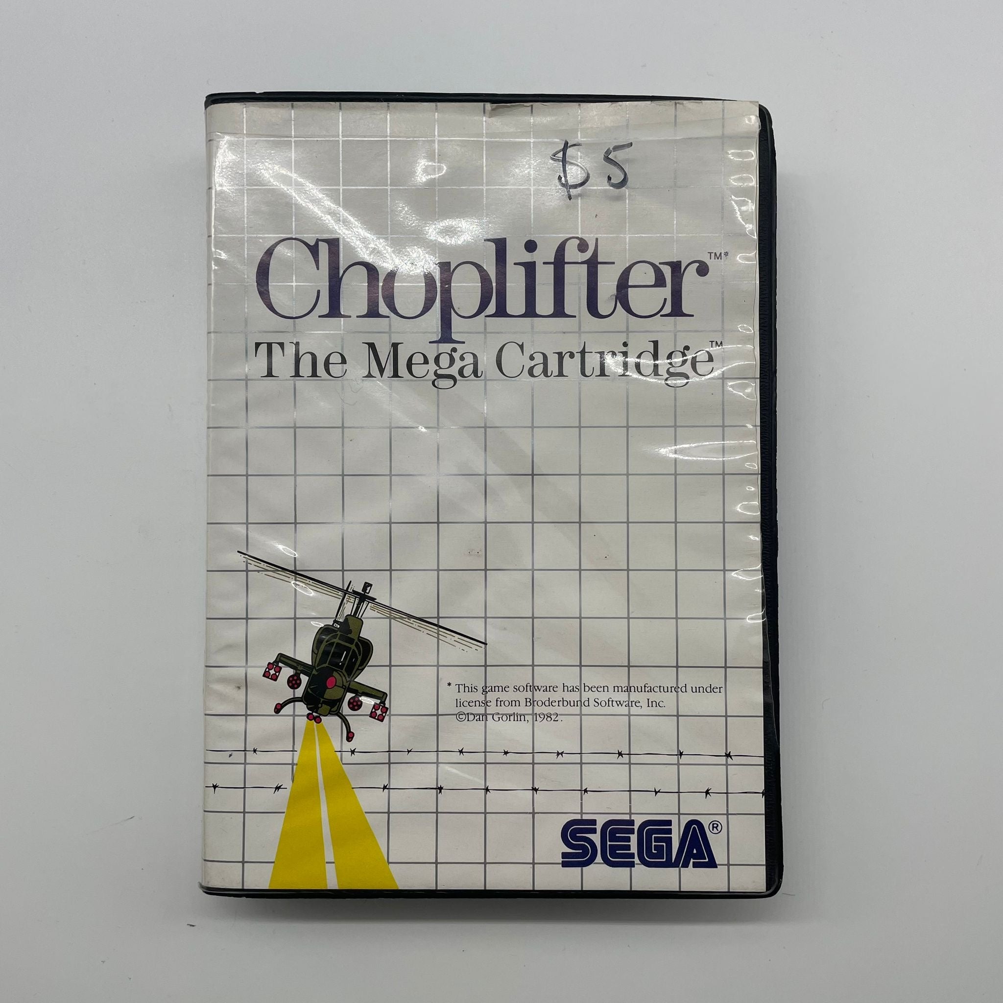 Vintage Choplifter Sega Master System Game - PAL Version | Classic 80s Arcade-Style Helicopter Rescue Game | Perfect for Retro Gaming Collectors & Sega Enthusiasts