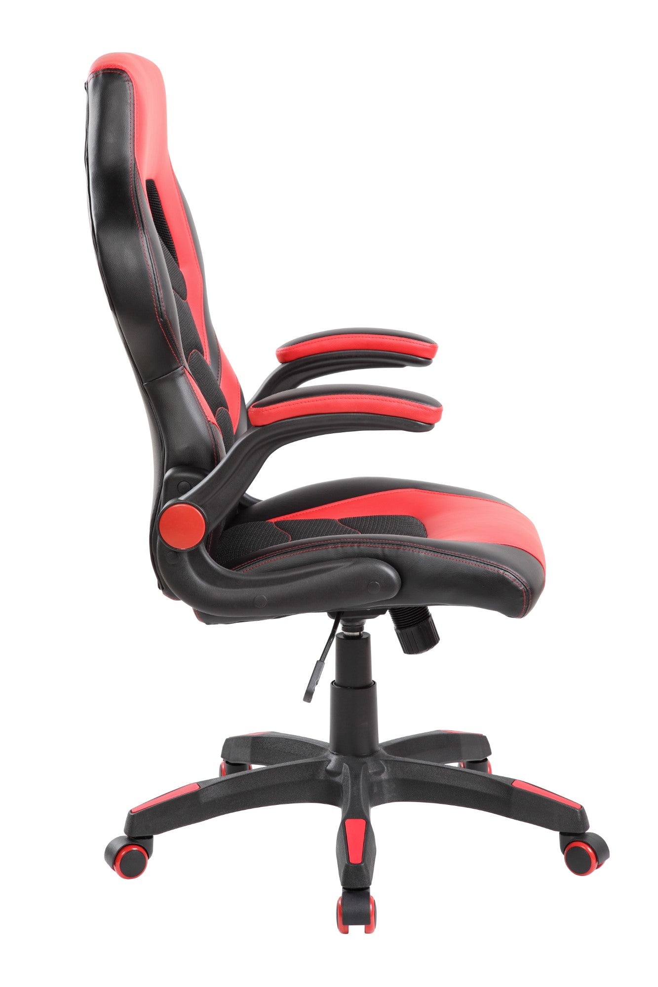 HAWK SERIES 9508 Ergonomic Gaming Chair with Lumbar Support - Black & Red for PC, Console & Office Use