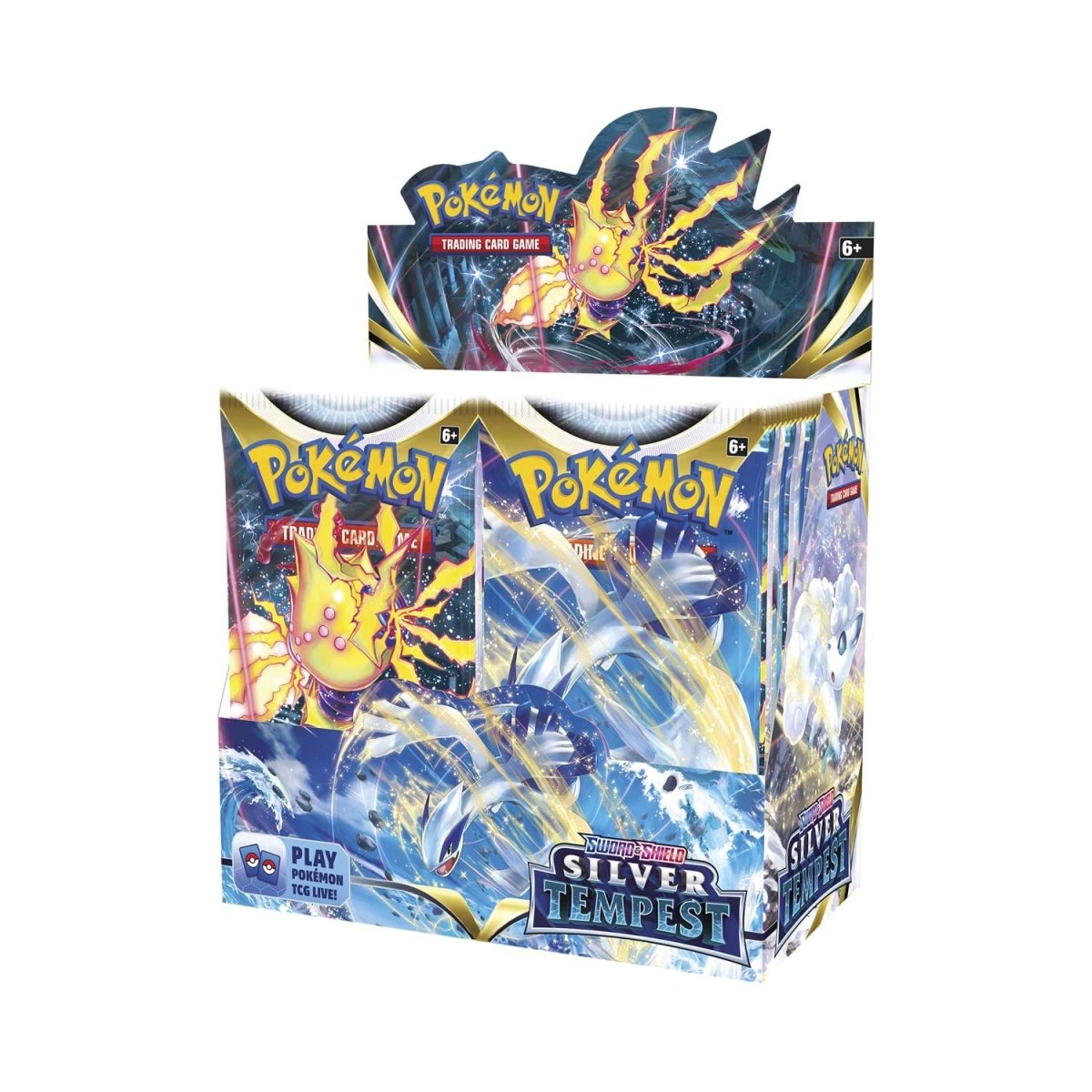 Pokemon TCG: Sword & Shield Silver Tempest Booster Display Box (36 Packs) - Collectible Trading Cards for Battles, Trading & Display | Perfect for Pokemon Fans, Game Nights & Gift Giving