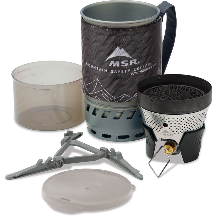 MSR WindBurner 1.0L Personal Camping Stove System - Compact Backpacking Stove for Hiking, Travel & Outdoor Cooking