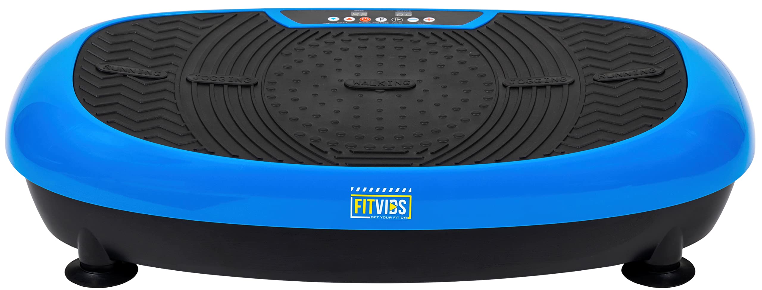 Fitvids Vibration Plate Exercise Machine - 2D/3D/4D Vibration Fitness Platform with Resistance Bands & Loops for Home Workouts | Full Body Toning, Weight Loss & Muscle Recovery