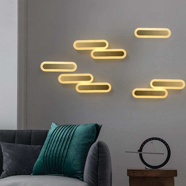 Modern Dimmable LED Wall Lamp - Sleek Minimalist Design for Living Room, Bedroom, or Hallway Lighting - Perfect for Home Decor and Ambient Illumination