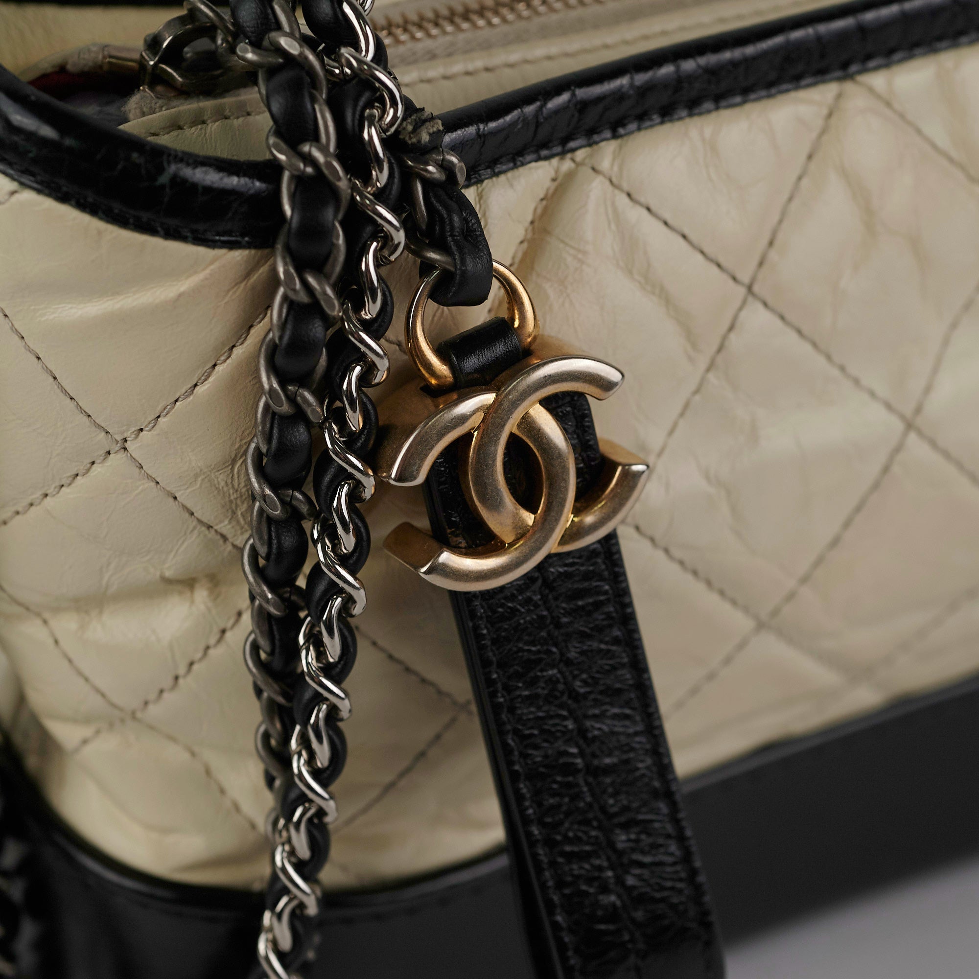 Chanel Small White Gabrielle Lambskin Shoulder Bag - Luxury Designer Handbag for Women | Perfect for Evening Events, Parties & Special Occasions