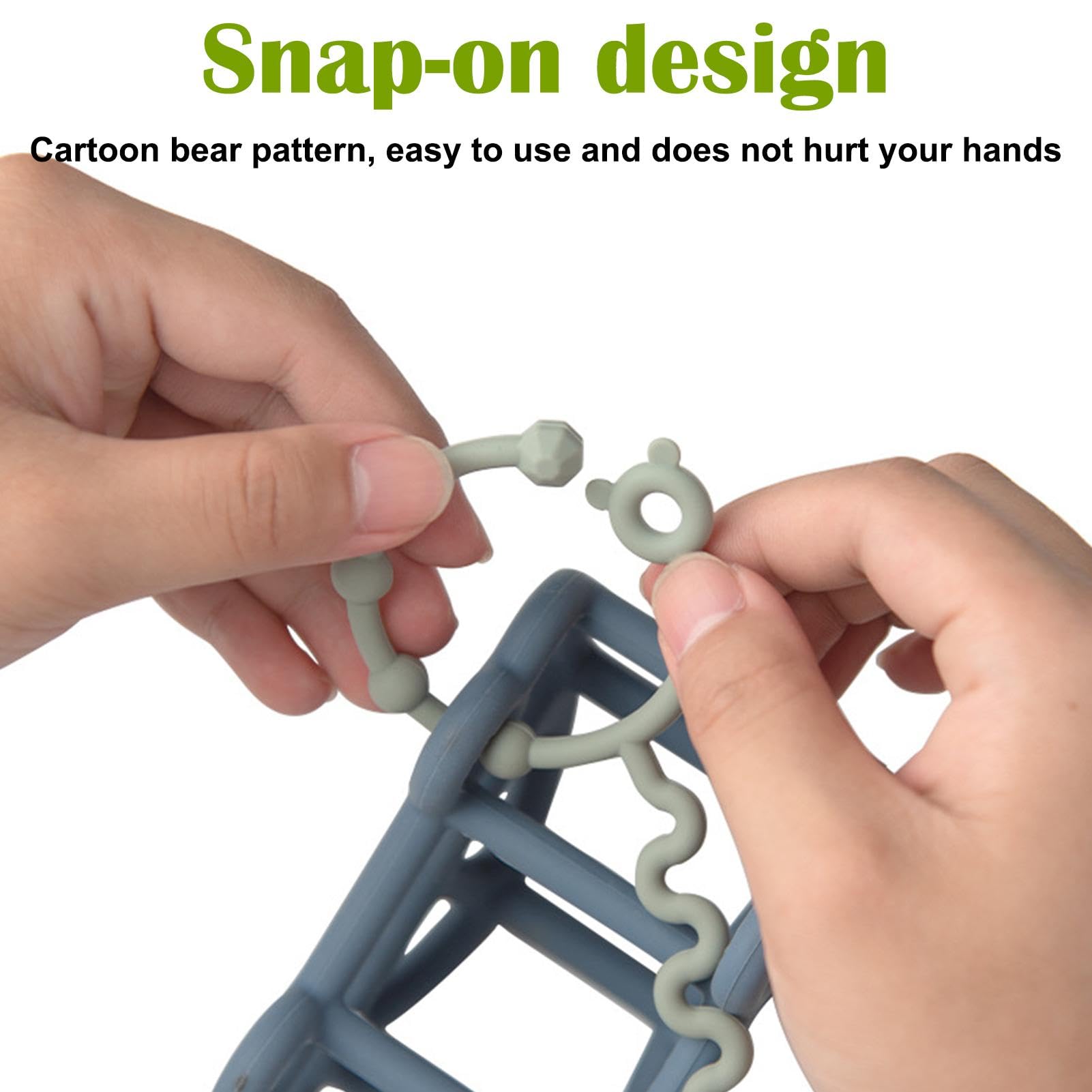 Baby Pacifier & Toy Safety Straps - Elastic Toddler Toy Holder for High Chairs, Strollers & Car Seats - Secure Bottles, Teethers & Small Toys - BPA-Free Childproof Fasteners for On-the-Go Parents