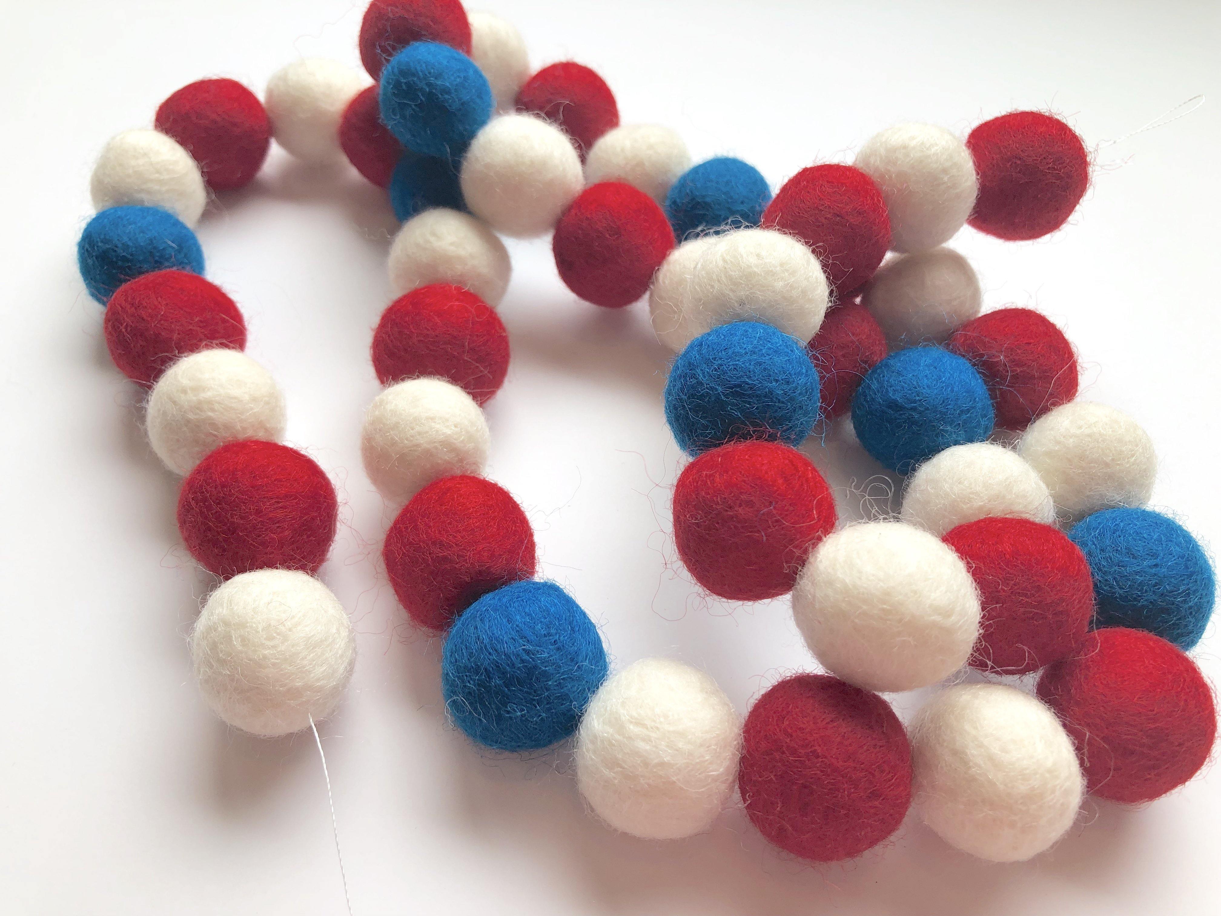 American Flag Garland - Patriotic Decor for Home, Party & Outdoor Events | USA-Themed Bunting for 4th of July, Memorial Day & National Holidays