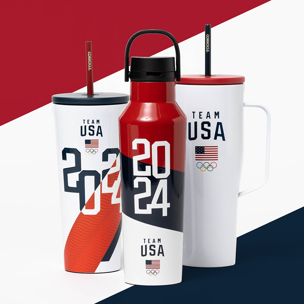 Official Team USA Insulated Cold Cup XL – 24oz Stainless Steel Tumbler with Lid & Straw – Perfect for Iced Coffee, Smoothies & Sports Drinks – Great for Gym, Travel & Outdoor Activities