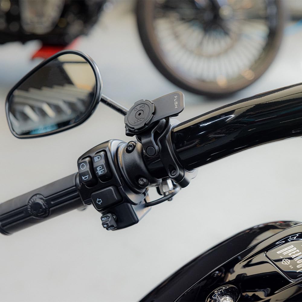 Quad Lock Motorcycle Handlebar Phone Mount PRO - Heavy Duty Phone Holder with Vibration Dampener for iPhone 15 PRO MAX, Samsung Galaxy S23 Ultra | Large Kit Includes MAG Case | Perfect for Adventure Riding, Commuting & Off-Road Motorcycling
