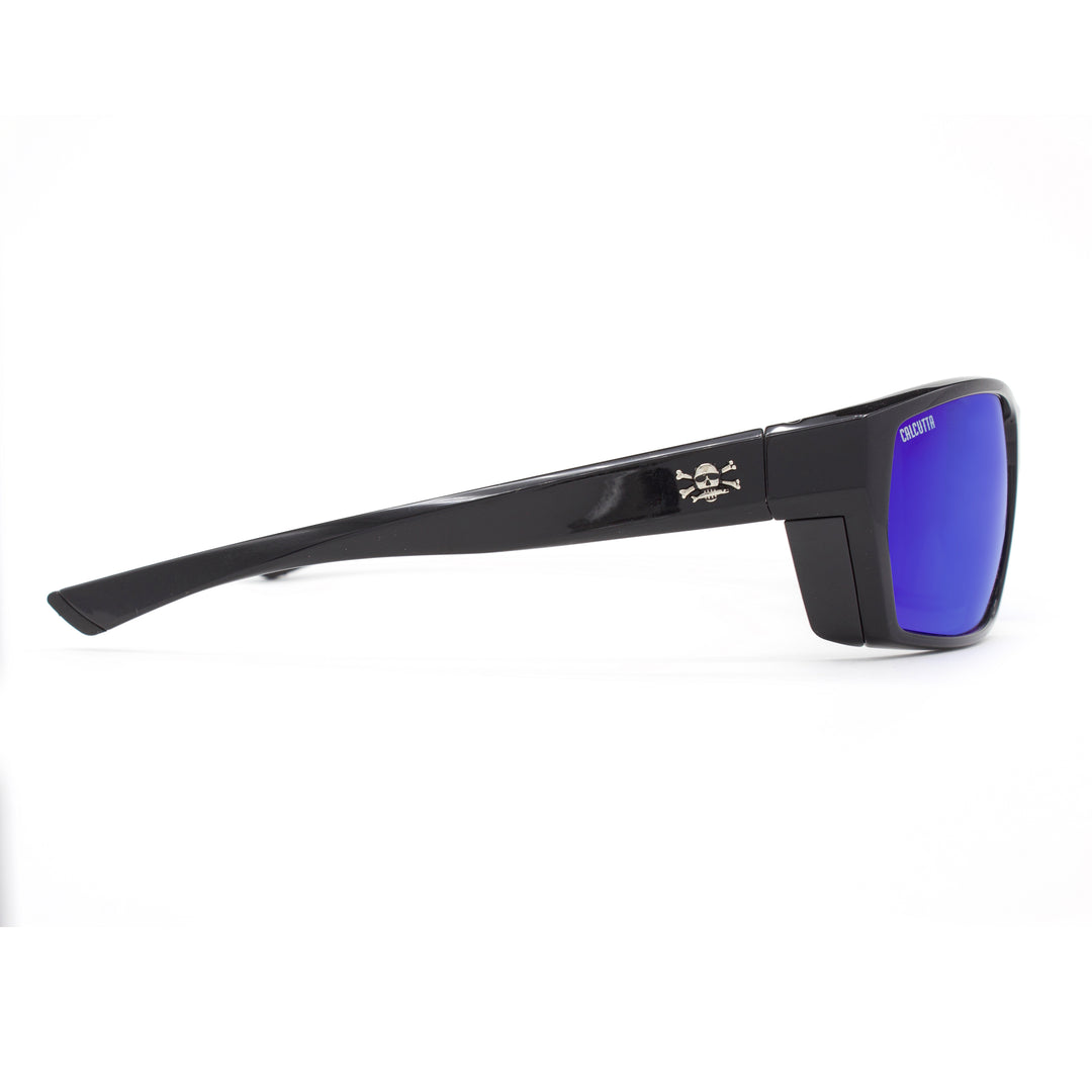 Polarized Sports Sunglasses for Cycling & Driving - Black Frame with Mirror Lens - UV Protection, Anti-Glare for Outdoor Activities & Sports