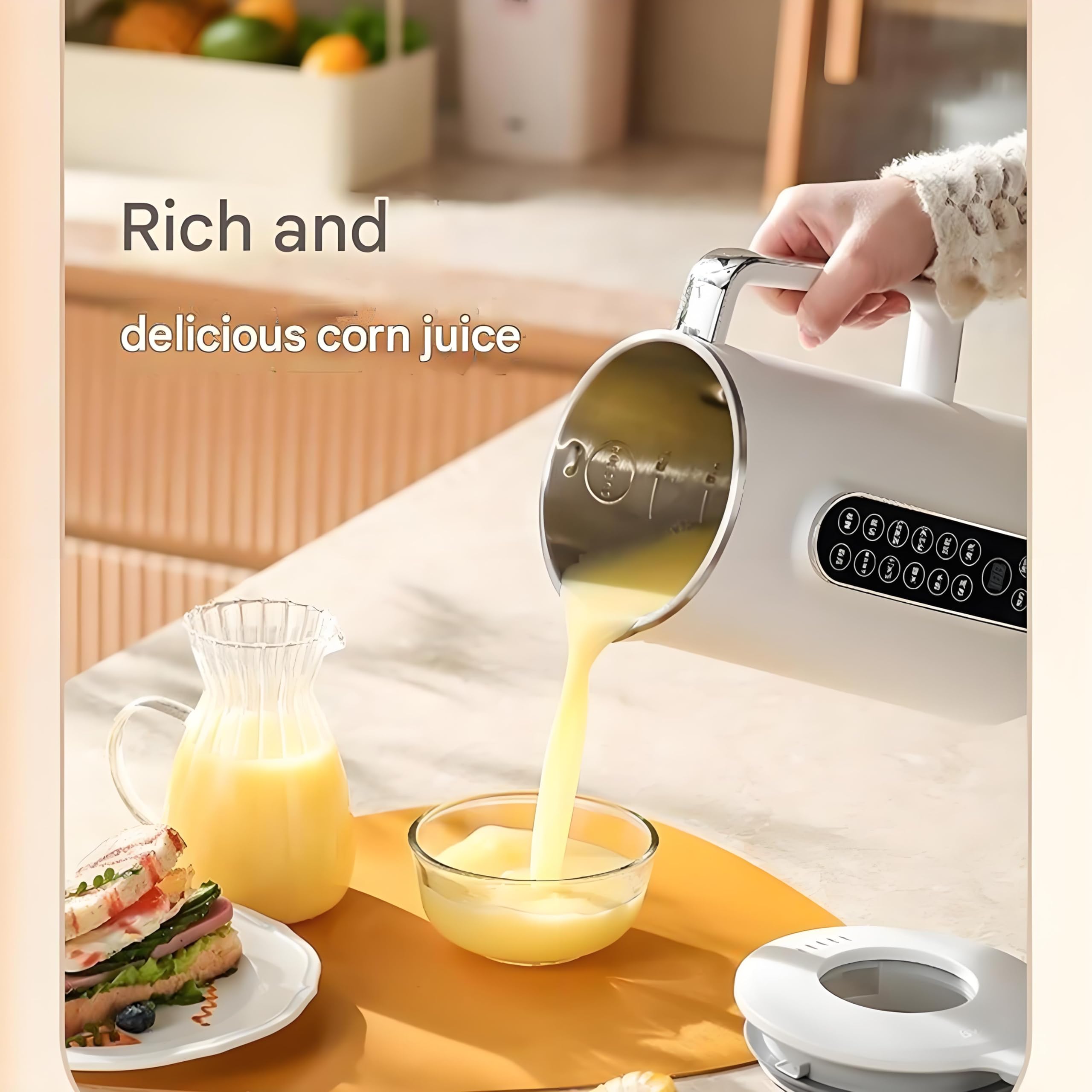 **Mylk Nut Milk Maker Machine - No Straining, Multifunctional Plant Milk Maker for Almond, Soy, Oat Milk - Glass Blender & Wall Breaker - Perfect for Homemade Vegan Milk, Smoothies & Healthy Drinks**