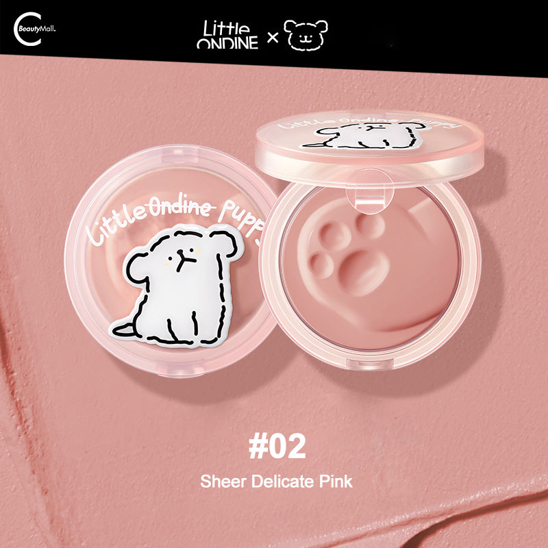 Little Ondine x Puppy Lines Heartbeat Blush Balm - Natural Cheek Tint for a Flawless Glow | Perfect for Everyday Makeup & Date Night Looks