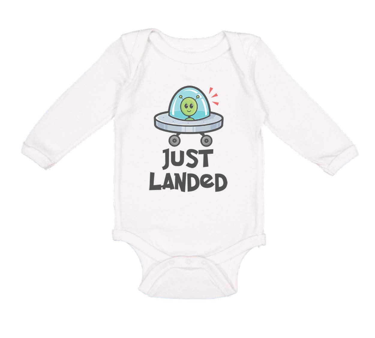 Funny Baby Long Sleeve Bodysuit - Cotton Newborn Clothes for Boys & Girls | Cute Humorous White Infant Onesie for Playtime & Photo Shoots