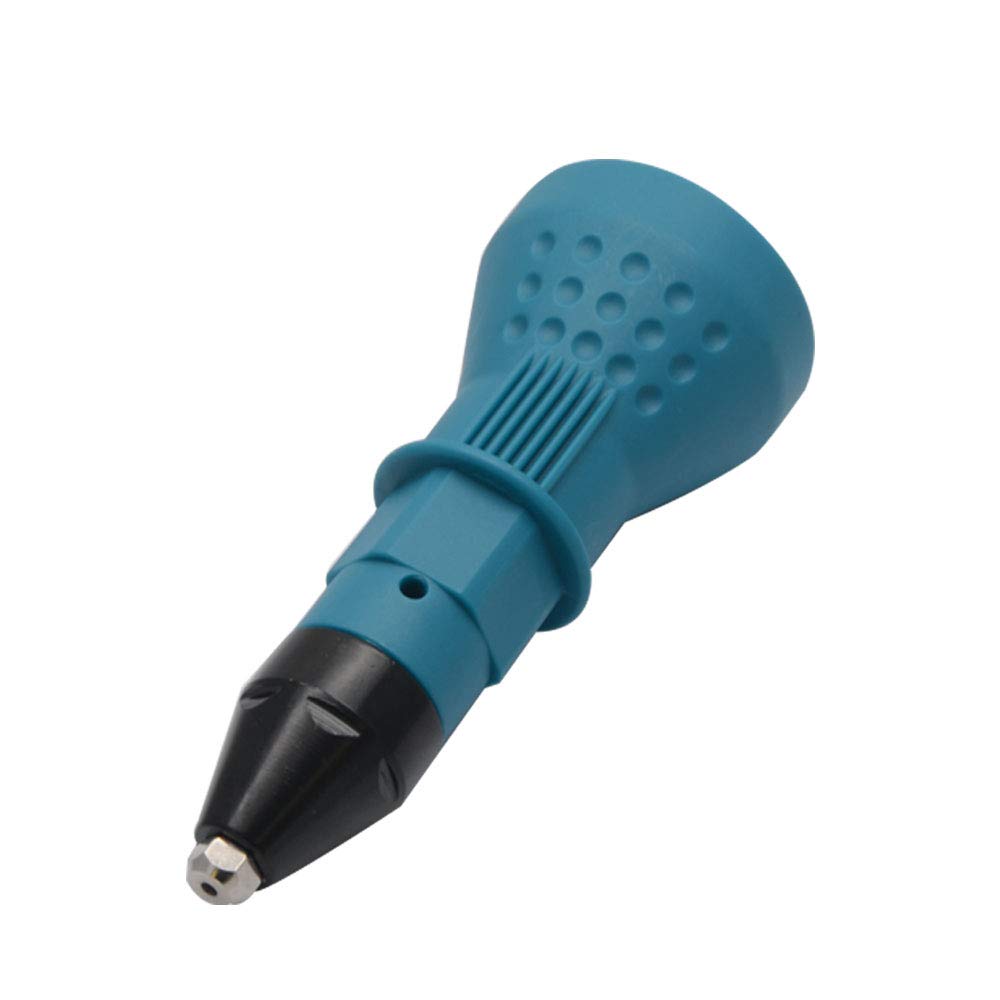 Cordless Rivet Gun for Electric Drill - Heavy Duty Rivet Nut Tool Kit with Drill Adaptor (Blue) | Perfect for Metalworking, Automotive Repairs & DIY Projects